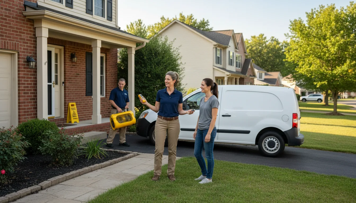 Water restoration image for Water Damage & Restoration Services in West Point, VA